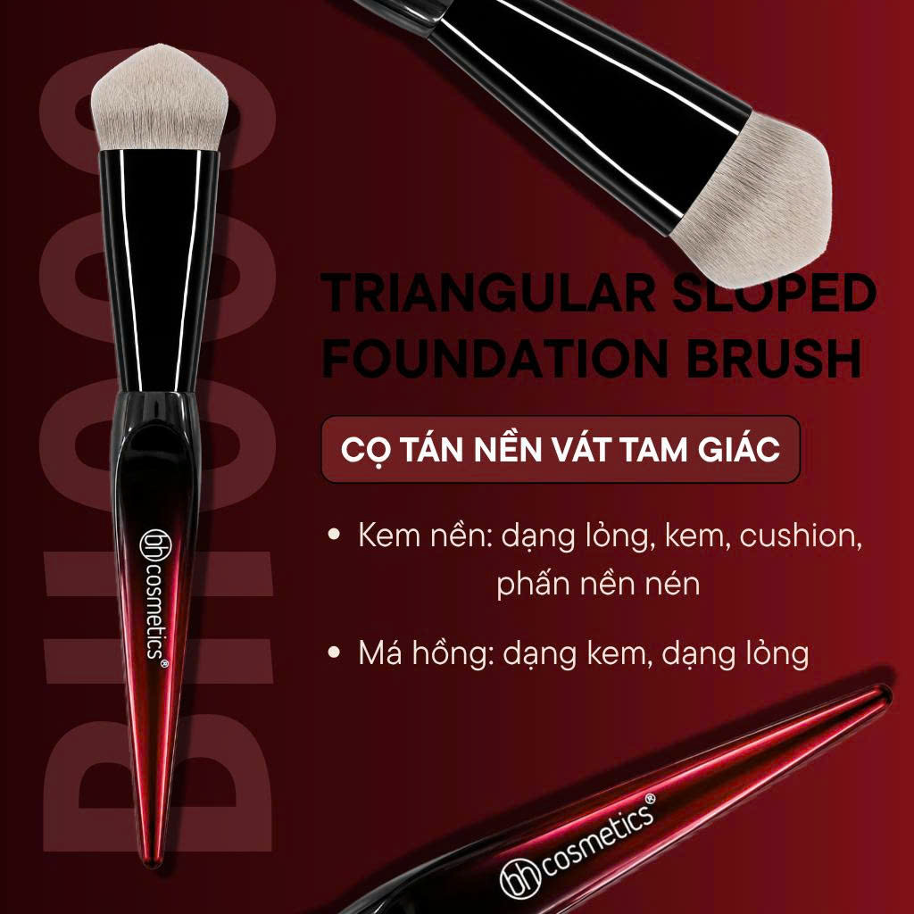 Cọ Tán Nền Vát Tam Giác BH Cosmetics Triangular Sloped Foundation Brush BH009